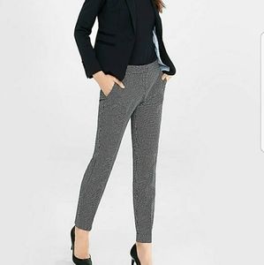 Express Grid Pattern Columnist Ankle Pant